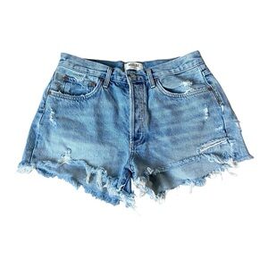 AGOLDE Parker Cut Off Denim Shorts Swapmeet Sz 29 100% Cotton A026